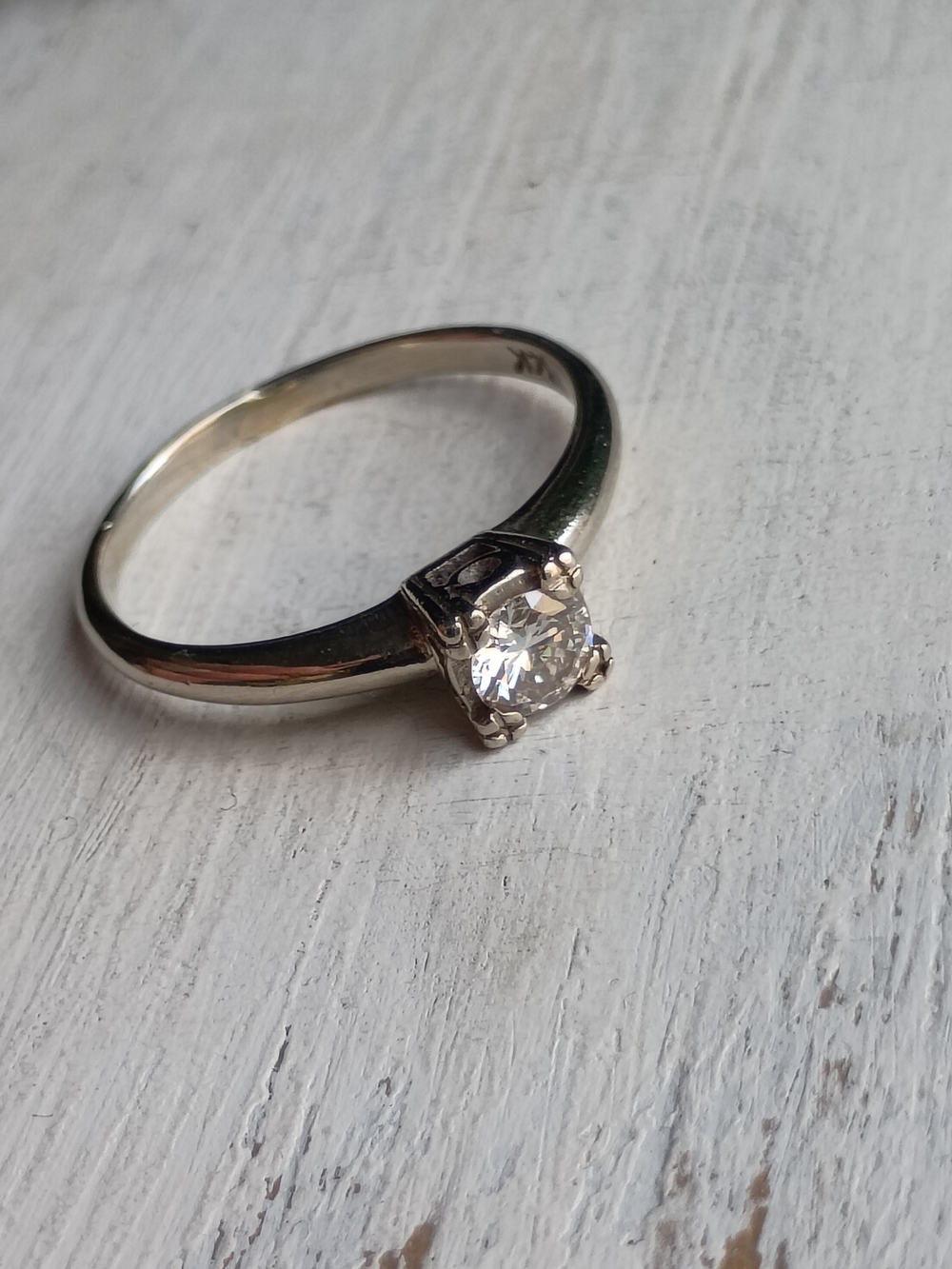 14k Natural Diamond Ring